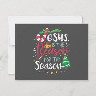 Cartes Pour Fêtes Annuelles Jésus est la raison de la saison 