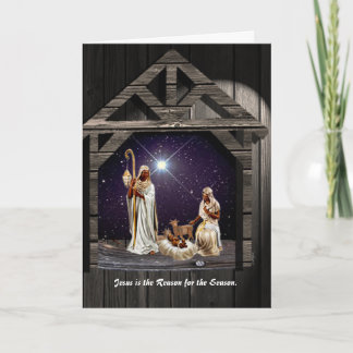 Cartes Pour Fêtes Annuelles Jésus est la raison de la saison.