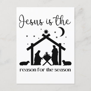 Cartes Pour Fêtes Annuelles Jésus est la raison de la saison Noël Jésus