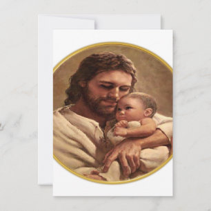 Cartes Pour Fêtes Annuelles Jésus et l'enfant