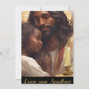 Cartes Pour Fêtes Annuelles Jésus et l'enfant Christian Poser