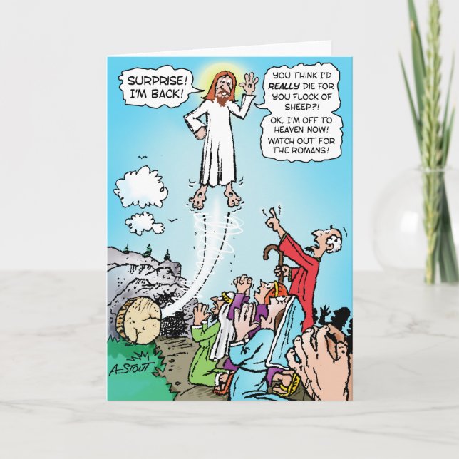 Cartes Pour Fêtes Annuelles Jésus KINDA est mort pour nos péchés ! -Carte pour (Devant)