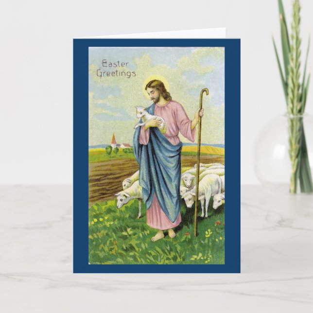 Cartes Pour Fêtes Annuelles Jésus le berger (Devant)