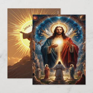 Cartes Pour Fêtes Annuelles Jésus m'aime 2025 Vacances Foi 2026