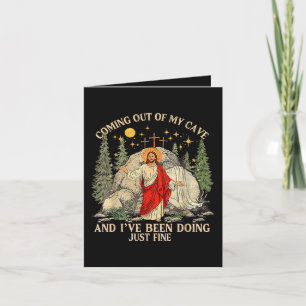 Cartes Pour Fêtes Annuelles Jésus sortant de ma grotte
