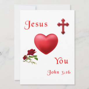 Cartes Pour Fêtes Annuelles jésus t'aime