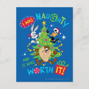 Cartes Pour Fêtes Annuelles J'Étais Naughty