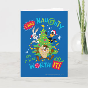 Cartes Pour Fêtes Annuelles J'Étais Naughty