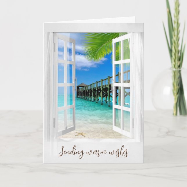 Cartes Pour Fêtes Annuelles Jetée de Noël Nassau Bahama (Devant)