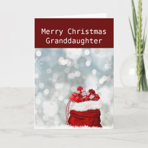 Cartes Pour Fêtes Annuelles * JETEZ NOËL* à notre * GRAND-FILLE* NOËL