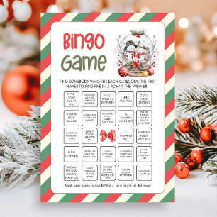 Cartes Pour Fêtes Annuelles Jeu de Bingo de Noël