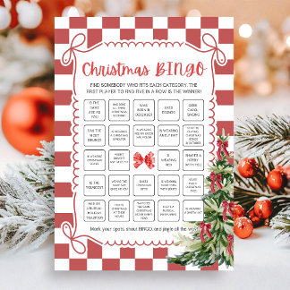 Cartes Pour Fêtes Annuelles Jeu de Bingo de Noël