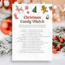 Jeu de correspondance de bonbons de Noël