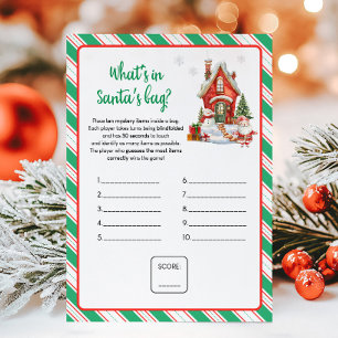 Cartes Pour Fêtes Annuelles Jeu de fête de Noël Quel est le contenu du sac de