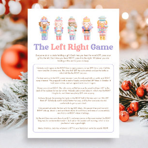 Cartes Pour Fêtes Annuelles Jeu de Noël Casse-Noisette Gauche Droite Amusant N