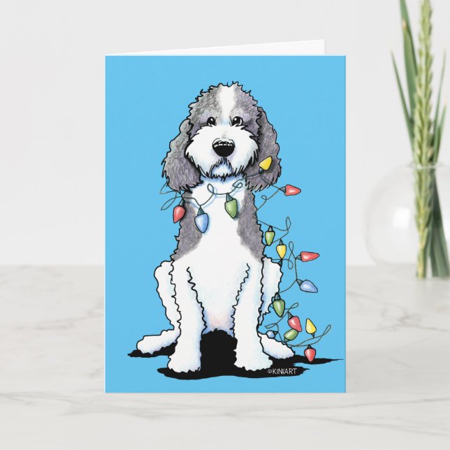 Cartes Pour Fêtes Annuelles Jeu de Noël d'hiver (Devant)