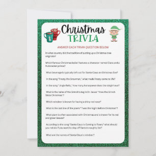 Cartes Pour Fêtes Annuelles Jeu de Noël imprimable   Jeu de questions-réponses