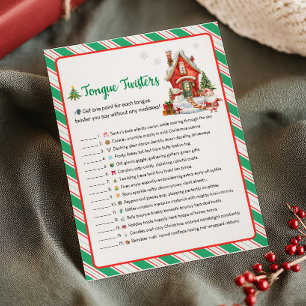 Cartes Pour Fêtes Annuelles Jeu de virelangues pour la fête de Noël