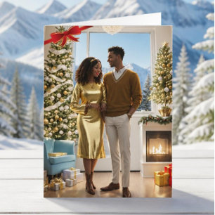 Cartes Pour Fêtes Annuelles Jeune marié, premier Noël