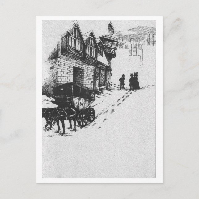 Cartes Pour Fêtes Annuelles Jeune mariée de Noël (Devant)