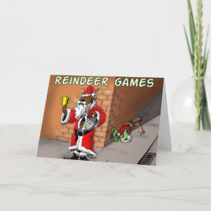 Cartes Pour Fêtes Annuelles jeux de rennes 4