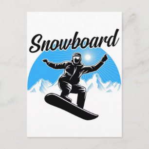 Cartes Pour Fêtes Annuelles Jeux Olympiques d'hiver de 2026 Snowboard Halfpipe