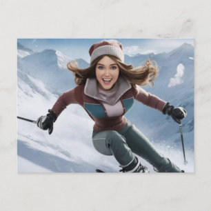 Cartes Pour Fêtes Annuelles Jeux Olympiques d'hiver de 2026 Snowboard Halfpipe