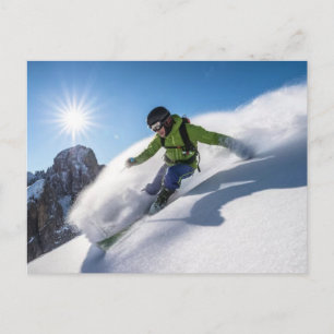 Cartes Pour Fêtes Annuelles Jeux Olympiques d'hiver de 2026 Snowboard Halfpipe