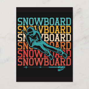 Cartes Pour Fêtes Annuelles Jeux Olympiques d'hiver de 2026 Snowboard Halfpipe