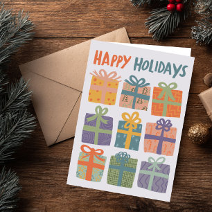 Cartes Pour Fêtes Annuelles JEUX VACANCES Cadeaux Noël CUSTOM Dessiné À LA MAI
