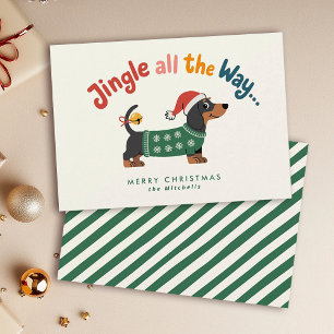 Cartes Pour Fêtes Annuelles Jingle All the Way – Sweat pour chien Drôle Non Ph