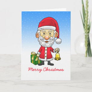 Cartes Pour Fêtes Annuelles Jingle Bells avec le Père Noël
