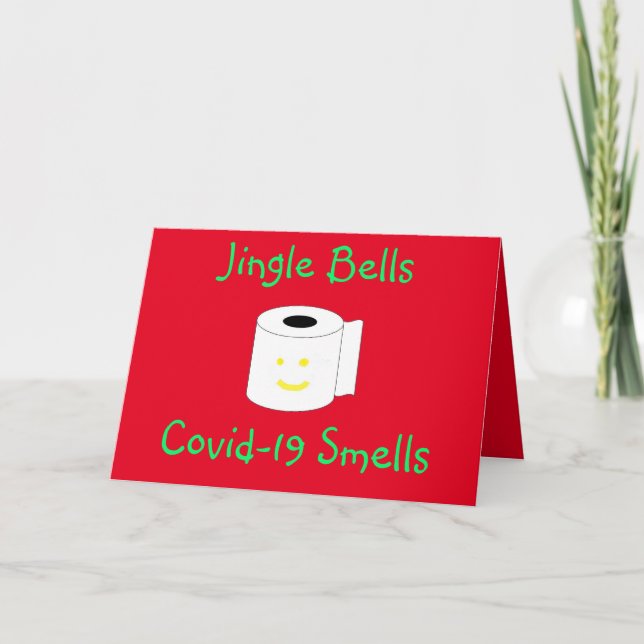 Cartes Pour Fêtes Annuelles Jingle Bells Covid-19 Sent (Devant)