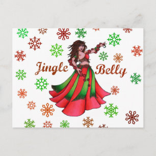 Cartes Pour Fêtes Annuelles Jingle Belly