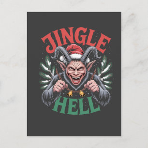 Cartes Pour Fêtes Annuelles Jingle Hell Noël Krampus Evil Xmas