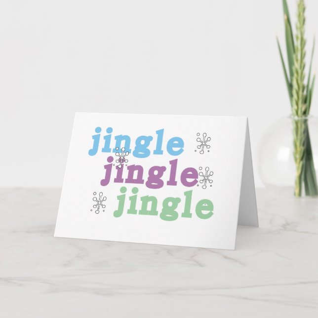 Cartes Pour Fêtes Annuelles Jingle Jingle (Devant)