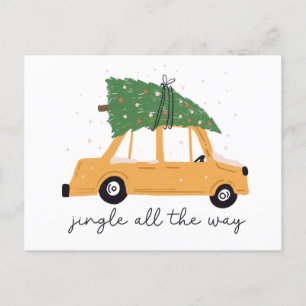 Cartes Pour Fêtes Annuelles Jingle Tout Le Chemin Noël
