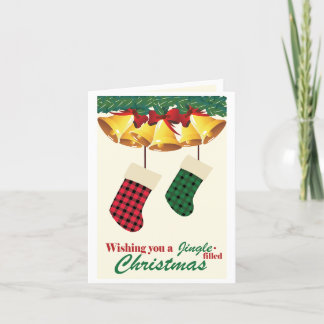 Cartes Pour Fêtes Annuelles Jingle - voeux de Noël remplis