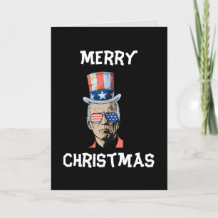 Cartes Pour Fêtes Annuelles Joe Biden Xmas Joyeux Noël 4 juillet drôle
