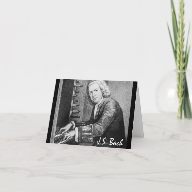 Cartes Pour Fêtes Annuelles Johann Sebastian Bach Stuff (Devant)