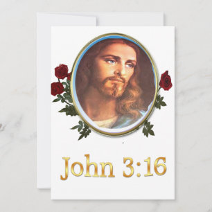 Cartes Pour Fêtes Annuelles John 3:16
