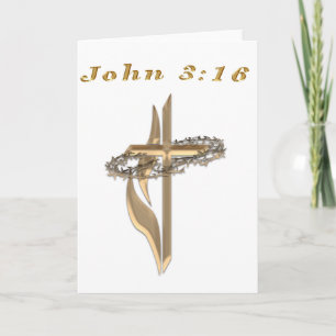 Cartes Pour Fêtes Annuelles John 3:16 produits