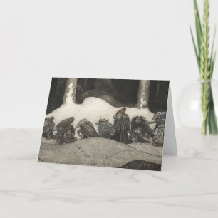 Cartes Pour Fêtes Annuelles John Bauer - Dans la nuit de Noël