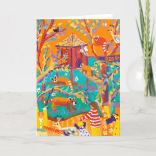 Cartes Pour Fêtes Annuelles John Dyer Art Card Red Pandas