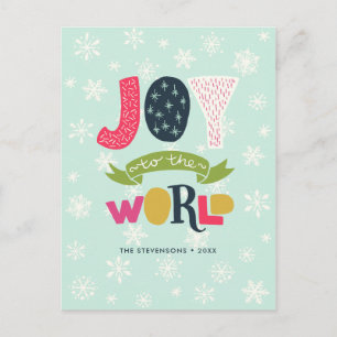 Cartes Pour Fêtes Annuelles Joie au Monde