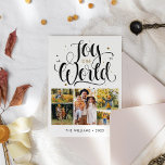 Cartes Pour Fêtes Annuelles Joie au monde Minimaliste Budget de Noël Photo<br><div class="desc">Joy to the World Minimalist Christmas Budget Photo Holiday Card</div>