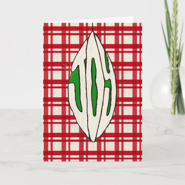 Cartes Pour Fêtes Annuelles Joie de l'ornement de vacances (Devant)