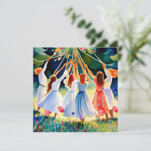 Cartes Pour Fêtes Annuelles Joie de mi-été