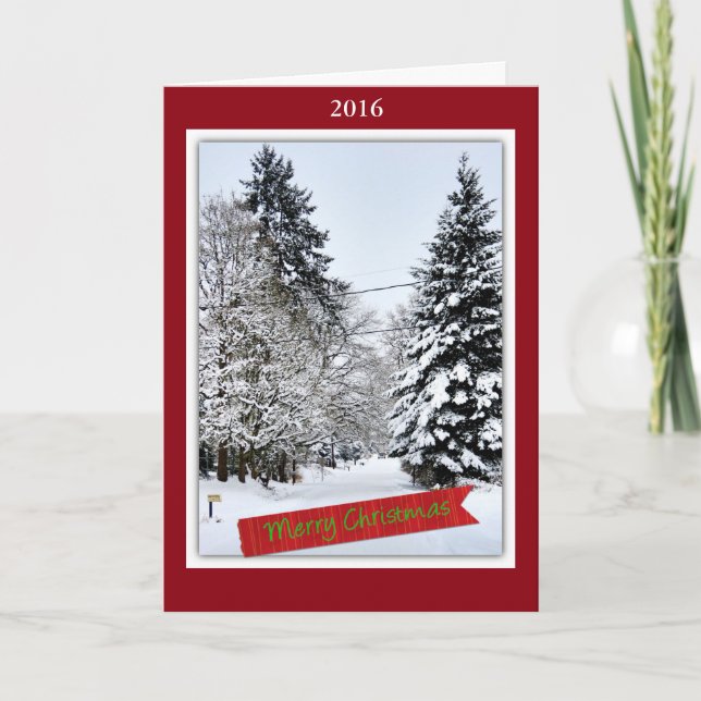 Cartes Pour Fêtes Annuelles Joie de Noël (Devant)