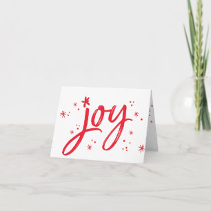 Cartes Pour Fêtes Annuelles JOIE de vacances d'entreprise moderne saluant roux